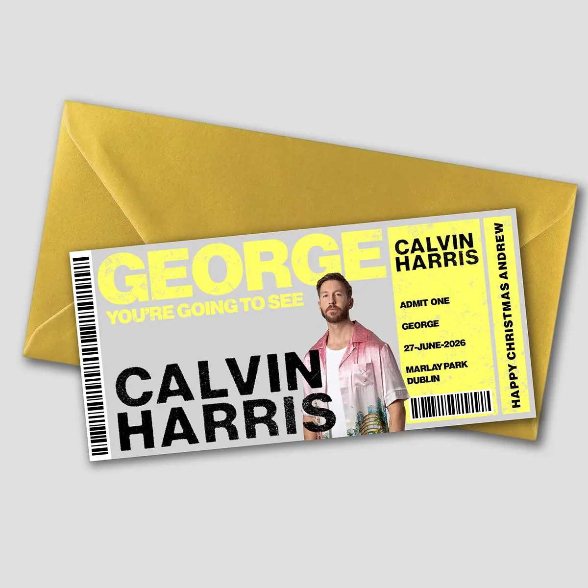 Calvin Harris Gift Ticket