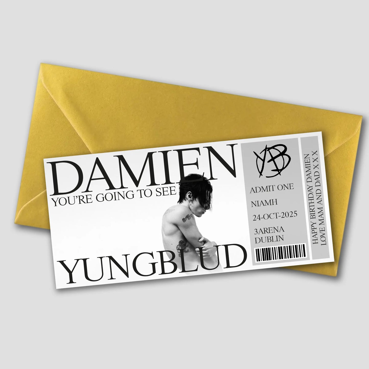 Yungblud Concert Gift Ticket