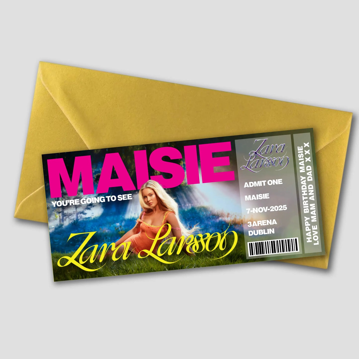 Zara Larsson Concert Gift Ticket