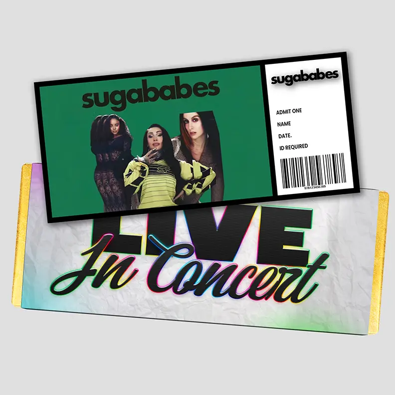 Personalised Sugababes Gift Ticket