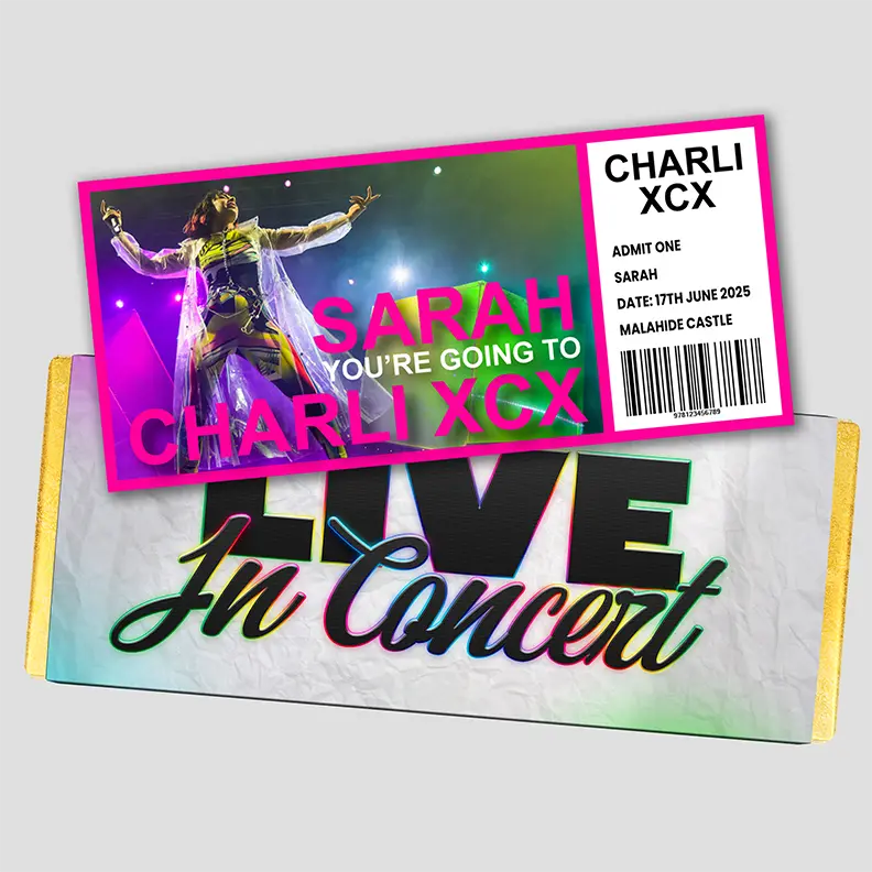 Personalised Charli XCX Gift Ticket