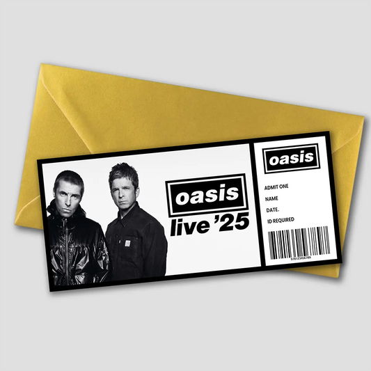 Personalised Oasis Gift Ticket