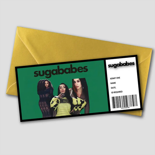 Personalised Sugababes Gift Ticket