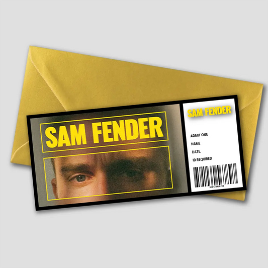 Personalised Sam Fender Gift Ticket