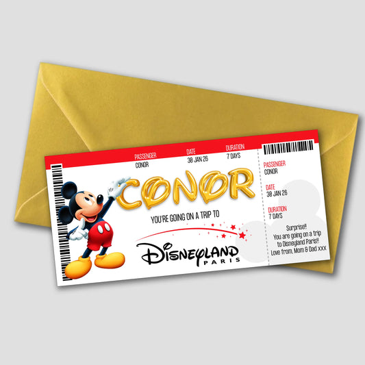 Disneyland Surprise Gift Ticket - Red