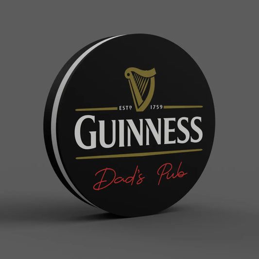 Guinness Personalised Pub Name Lightbox