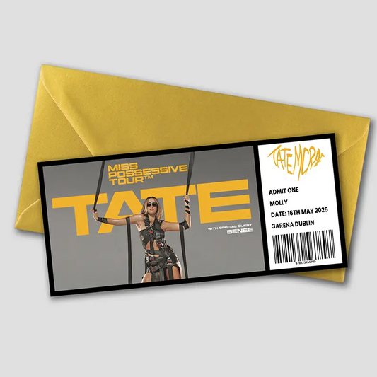 Personalised Tate McRae Gift Ticket