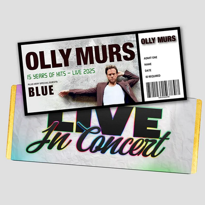 Personalised Olly Murs Gift Ticket