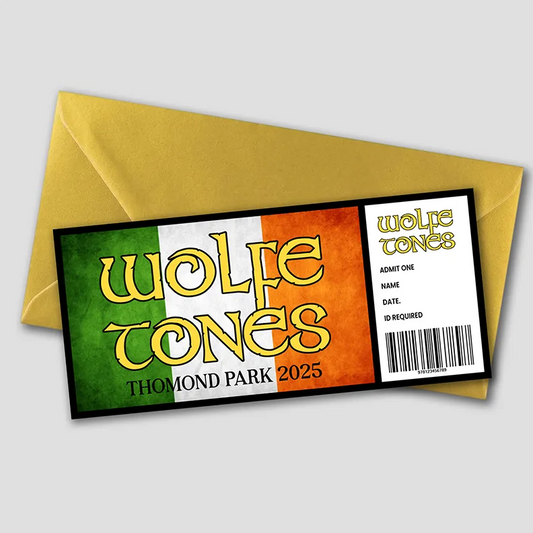 Personalised Wolfe Tones Gift Ticket