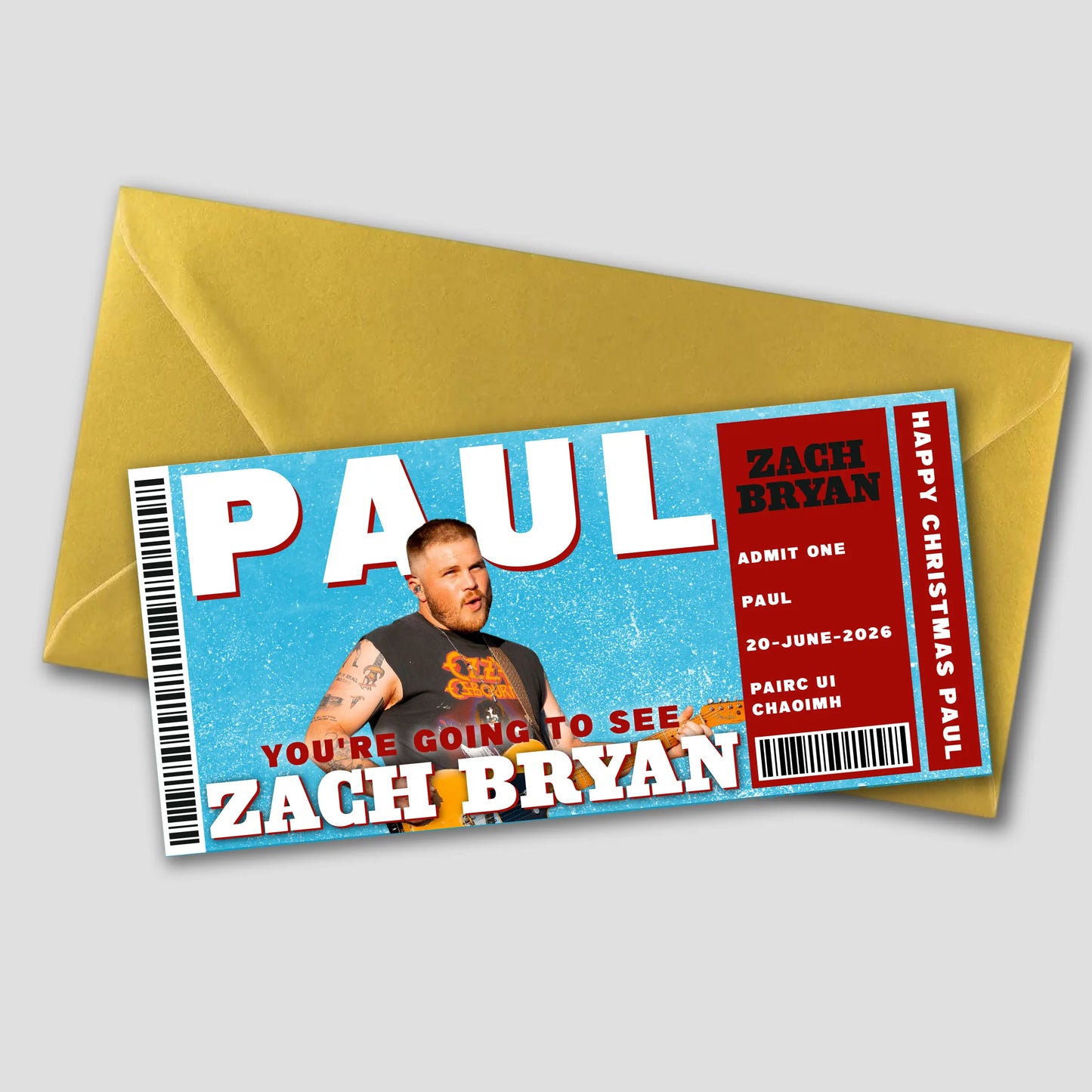 Zach Bryan Gift Ticket