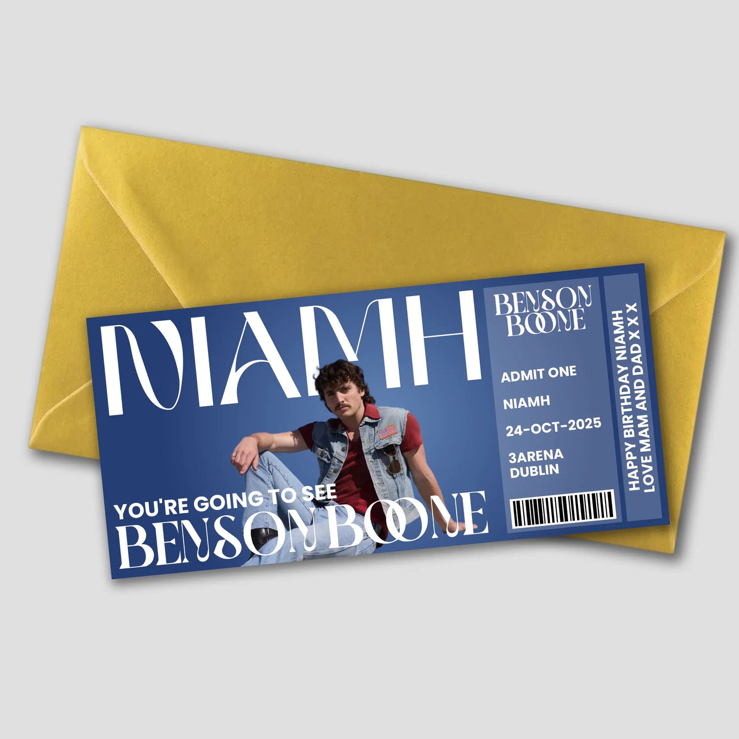 Benson Boone Gift Ticket