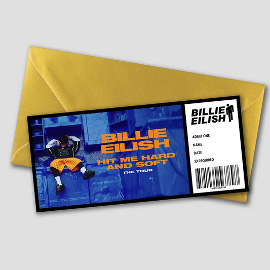 Personalised Billie Eilish Gift Ticket