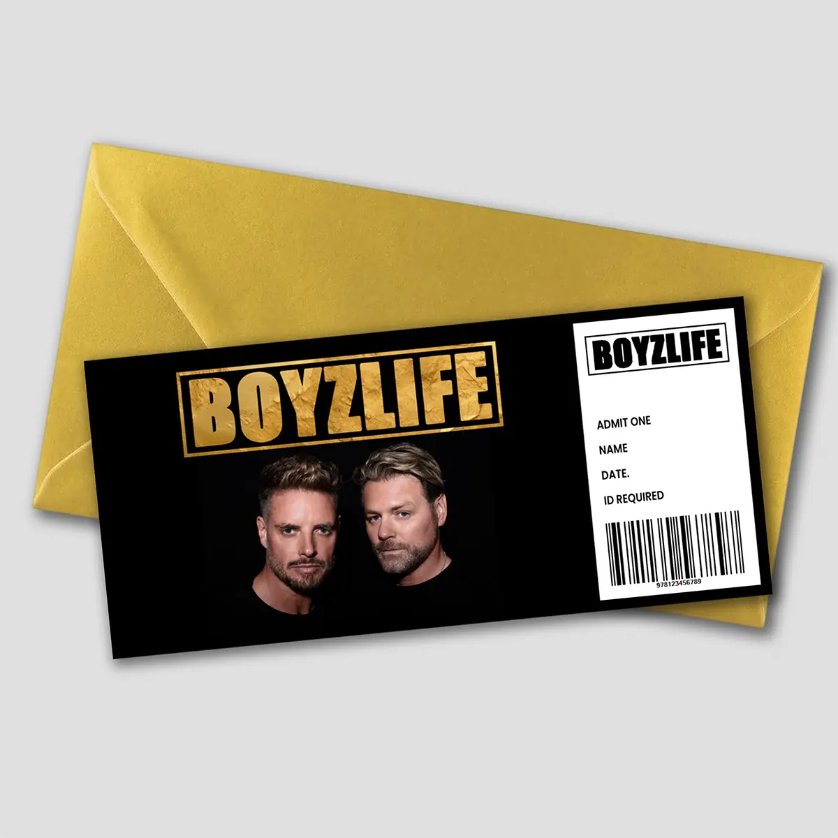 Personalised Boyzlife Gift Ticket
