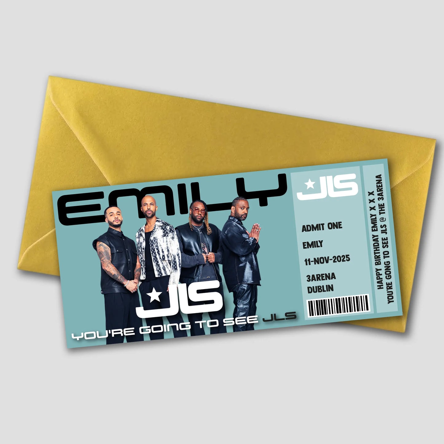 JLS Concert Gift Ticket