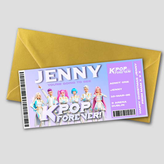 K POP Forever Tribute Gift Ticket