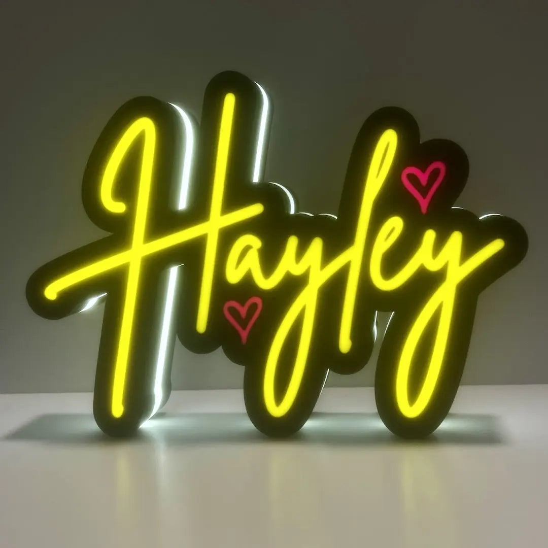 Personalised Script Font Name Lightbox