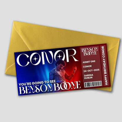 Benson Boone Gift Ticket