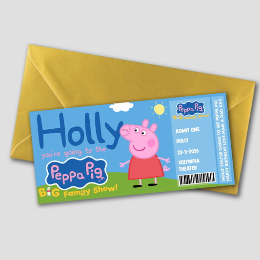 Peppa Pig Big Family Show Gift Ticket