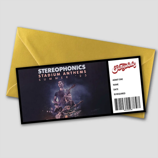 Personalised Stereophonics Gift Ticket